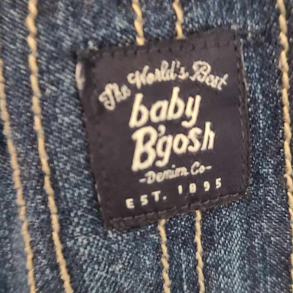 Osh Kosh B'Gosh Kids Train Conductor Overalls Blue Size 18 Months